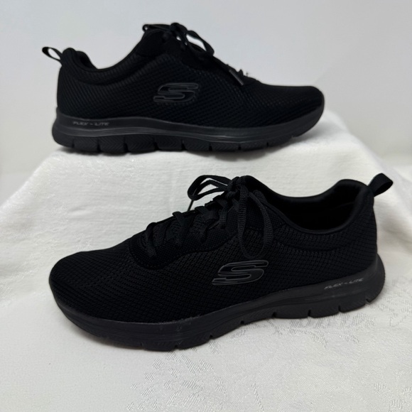 Skechers Flex Lite Black Sneakers Men’s Size 9 Comfort Walking Running Shoes - Picture 11 of 11